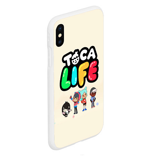 Чехол iPhone XS Max матовый Toca Life: Persons / 3D-Белый – фото 2