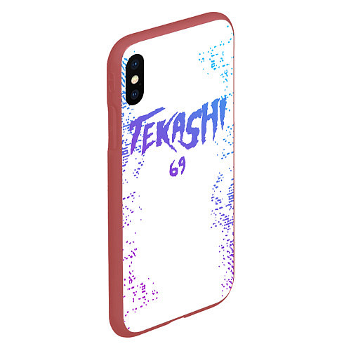 Чехол iPhone XS Max матовый 6IX9INE / 3D-Красный – фото 2