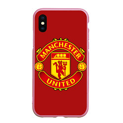 Чехол iPhone XS Max матовый Manchester United F C
