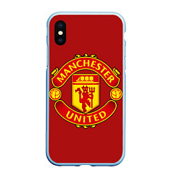 Чехол iPhone XS Max матовый Manchester United F C