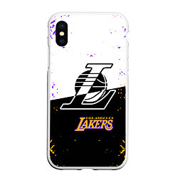 Чехол iPhone XS Max матовый Коби Брайант Los Angeles Lakers,