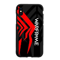 Чехол iPhone XS Max матовый WAFRAME STALKER LOGO RED ВАРФРЕЙМ СТАЛКЕР