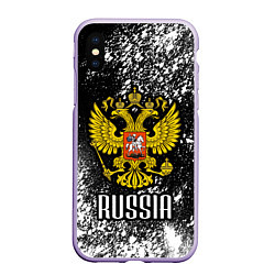 Чехол iPhone XS Max матовый Russia