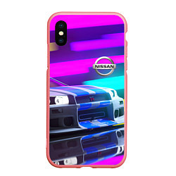 Чехол iPhone XS Max матовый NISSAN GT-R SKYLINE