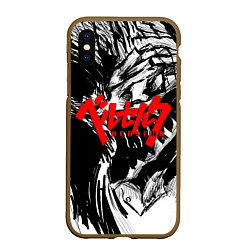 Чехол iPhone XS Max матовый БЕРСЕРК РИСУНОК BERSERK