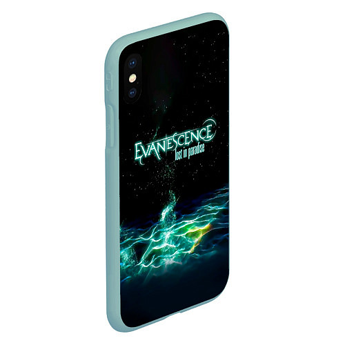 Чехол iPhone XS Max матовый Evanescence lost in paradise / 3D-Мятный – фото 2