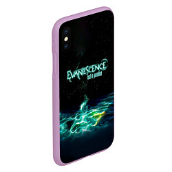 Чехол iPhone XS Max матовый Evanescence lost in paradise, цвет: 3D-сиреневый — фото 2