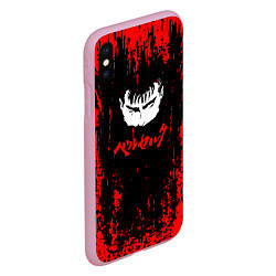 Чехол iPhone XS Max матовый Logo Berserk, цвет: 3D-розовый — фото 2