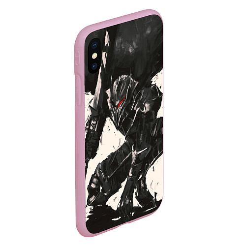 Чехол iPhone XS Max матовый BERSERK ILLUSTRATION БЕРСЕРК / 3D-Розовый – фото 2