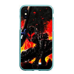 Чехол iPhone XS Max матовый БЕРСЕРК ОГНЕННЫЙ BERSERK