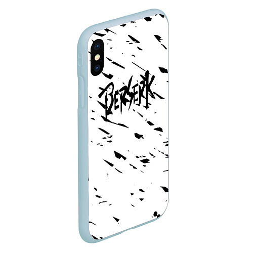 Чехол iPhone XS Max матовый Берсерк Berserk / 3D-Голубой – фото 2