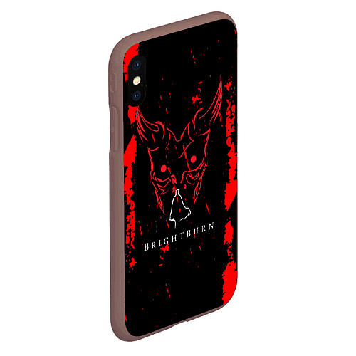 Чехол iPhone XS Max матовый Берсерк berserk аниме / 3D-Коричневый – фото 2