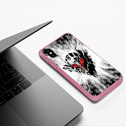 Чехол iPhone XS Max матовый Берсерк Berserk, цвет: 3D-малиновый — фото 2