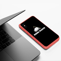 Чехол iPhone XS Max матовый PINK FLOYD PIG, цвет: 3D-красный — фото 2