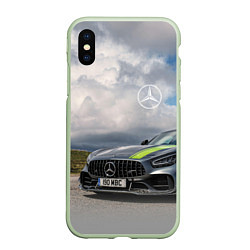 Чехол iPhone XS Max матовый Mercedes V8 Biturbo Racing Team AMG