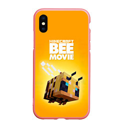 Чехол iPhone XS Max матовый BEE MOVIE Minecraft