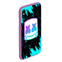 Чехол iPhone XS Max матовый MARSHMELLO NEON: МАРШМЕЛЛО НЕОН, цвет: 3D-фиолетовый — фото 2