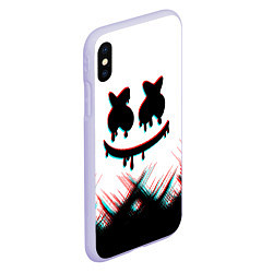 Чехол iPhone XS Max матовый MARSHMELLO HALLOWEEN, цвет: 3D-светло-сиреневый — фото 2