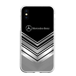 Чехол iPhone XS Max матовый Mercedes-Benz Текстура