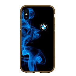 Чехол iPhone XS Max матовый BMW Дым, цвет: 3D-коричневый