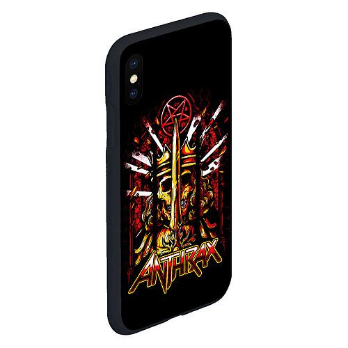 Чехол iPhone XS Max матовый Anthrax - For All Kings / 3D-Черный – фото 2