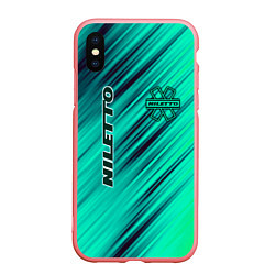 Чехол iPhone XS Max матовый Нилетто Niletto лого
