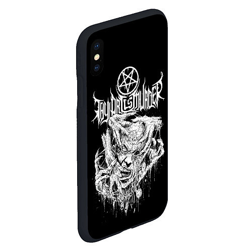 Чехол iPhone XS Max матовый Thy Art Is Murder - Hate / 3D-Черный – фото 2