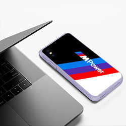 Чехол iPhone XS Max матовый MPower BMW, цвет: 3D-светло-сиреневый — фото 2