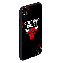 Чехол iPhone XS Max матовый ЧИКАГО БУЛЛС БЫКИ CHICAGO BULLS, цвет: 3D-черный — фото 2