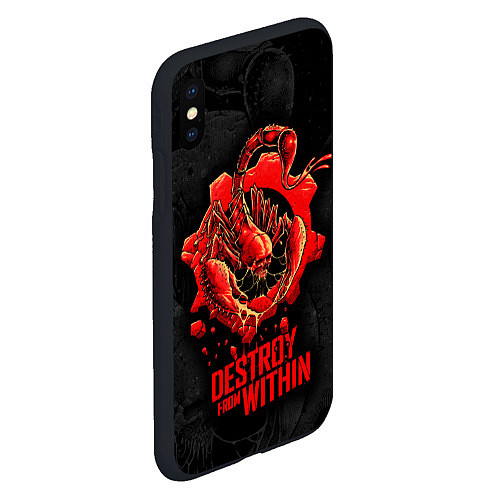 Чехол iPhone XS Max матовый Gears of War: Gears 5 / 3D-Черный – фото 2