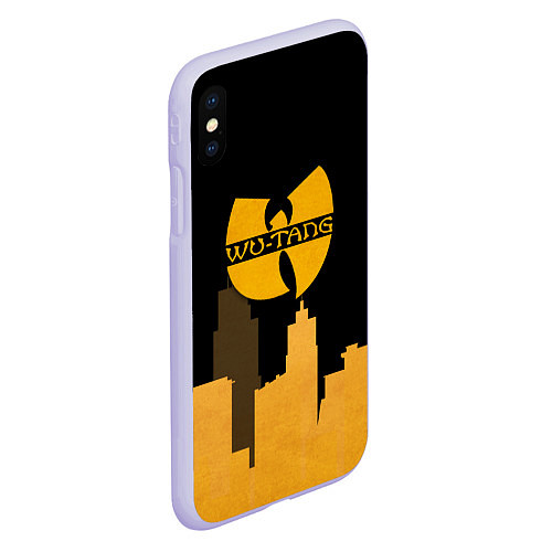 Чехол iPhone XS Max матовый WU-TANG CLAN CITY / 3D-Светло-сиреневый – фото 2