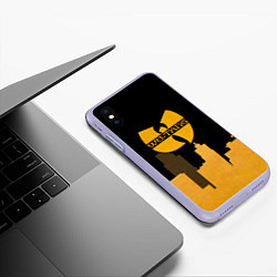 Чехол iPhone XS Max матовый WU-TANG CLAN CITY, цвет: 3D-светло-сиреневый — фото 2