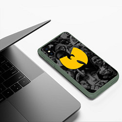 Чехол iPhone XS Max матовый WU-TANG CLAN ЛЕГЕНДЫ РЕПА, цвет: 3D-темно-зеленый — фото 2