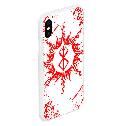 Чехол iPhone XS Max матовый BERSERK, / 3D-Белый – фото 2