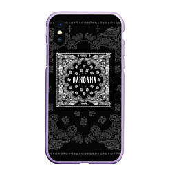 Чехол iPhone XS Max матовый Big Baby Tape x Kizaru: BANDANA, цвет: 3D-светло-сиреневый