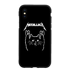 Чехол iPhone XS Max матовый Meowtallica