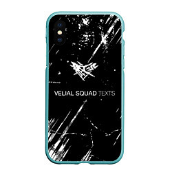 Чехол iPhone XS Max матовый Velial Squad, цвет: 3D-мятный