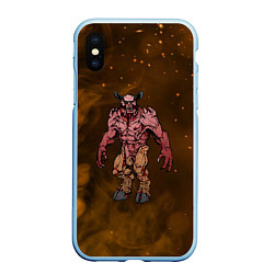 Чехол iPhone XS Max матовый BARON DOOM БАРОН МОНСТЕР спина, цвет: 3D-голубой