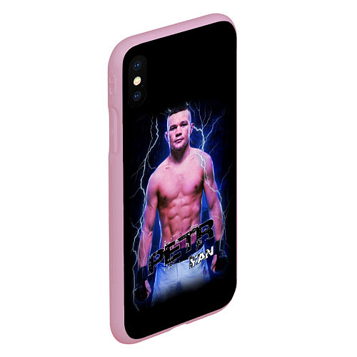 Чехол iPhone XS Max матовый ПЕТР ЯН БОЕЦ / 3D-Розовый – фото 2