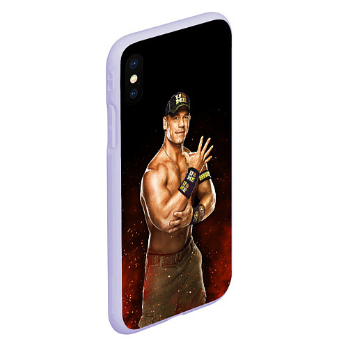 Чехол iPhone XS Max матовый Cena Jr / 3D-Светло-сиреневый – фото 2
