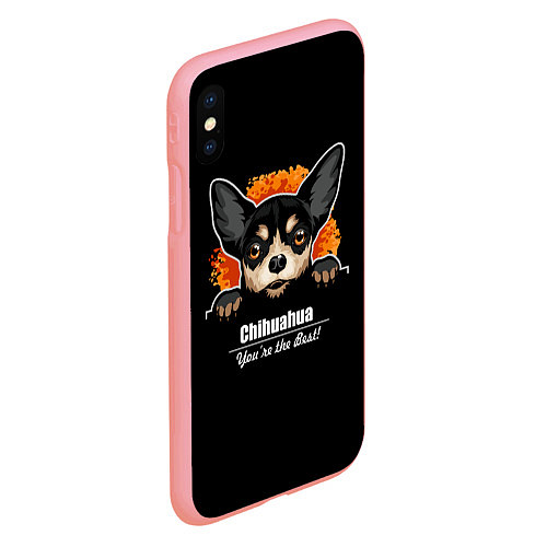 Чехол iPhone XS Max матовый Чихуахуа Chihuahua / 3D-Баблгам – фото 2