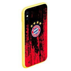 Чехол iPhone XS Max матовый Bayern Munchen: Бавария, цвет: 3D-желтый — фото 2