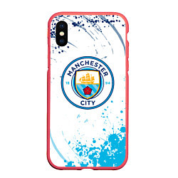 Чехол iPhone XS Max матовый Manchester City - Футбольный клуб
