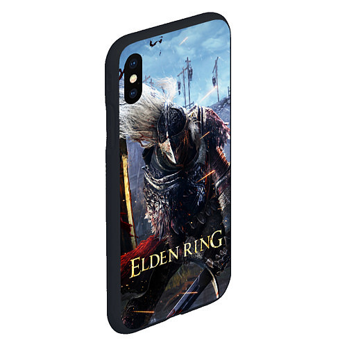 Чехол iPhone XS Max матовый Elden Ring игра / 3D-Черный – фото 2