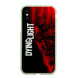 Чехол iPhone XS Max матовый DYING LIGHT RED ZOMBIE FACE