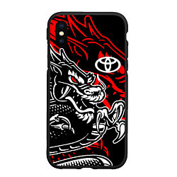 Чехол iPhone XS Max матовый TOYOTA DRAGON ТОЙОТА ДРАКОН