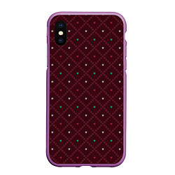 Чехол iPhone XS Max матовый Knitted Texture