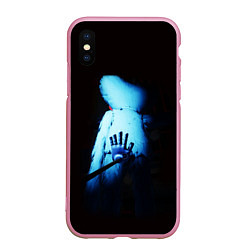 Чехол iPhone XS Max матовый Хагги Вагги, цвет: 3D-розовый