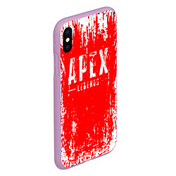 Чехол iPhone XS Max матовый Apex legends королевская битва, цвет: 3D-сиреневый — фото 2