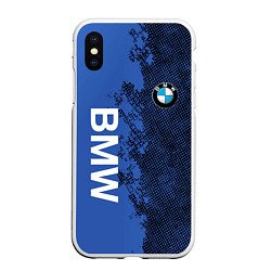 Чехол iPhone XS Max матовый BMW Бэха, цвет: 3D-белый